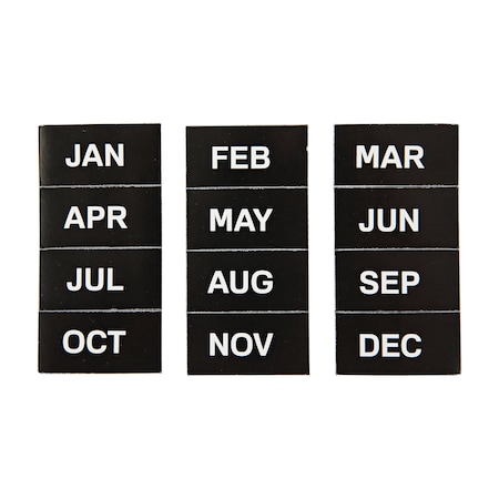 Mastervision MasterVision Set of "Months of the Year" White Board Calendar Magnets, 12 Magnets, Jan-Dec, 1" x 2" FM1108